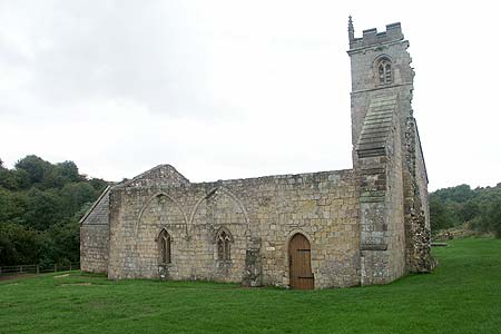 The ruined church at Wharram St Percy