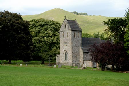 Ilam Church with Bunster Hill as a backdrop