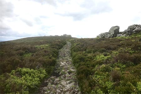 The approach path to the Stiperstones ridge