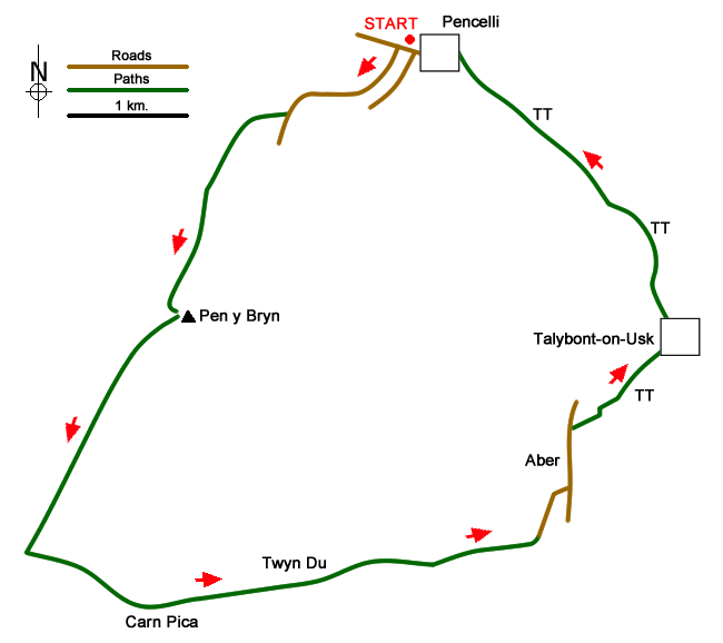 Route Map - Walk 3536