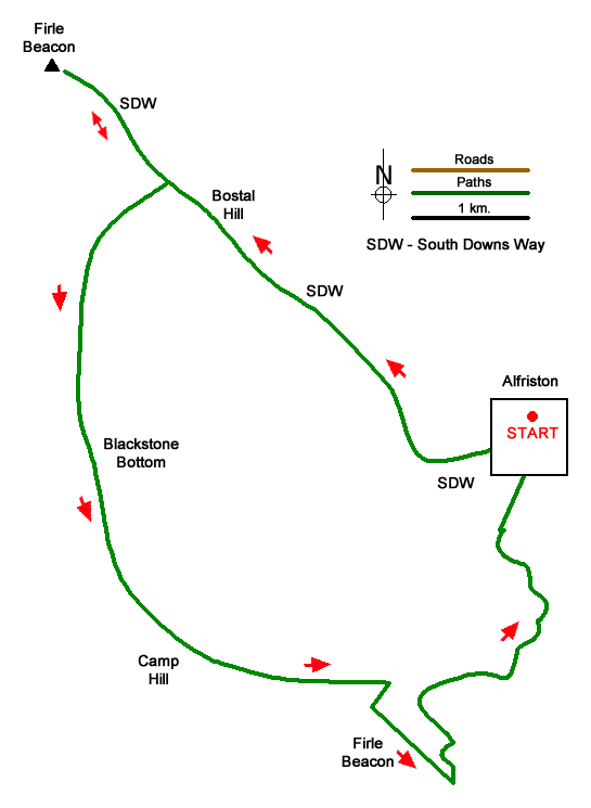 Route Map - Walk 3574