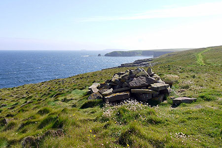 Cairn at Chip of the Mull, Mainland, Orkney Islands
