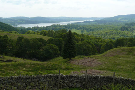 View from Loughrigg Fell towards Lake Windermere