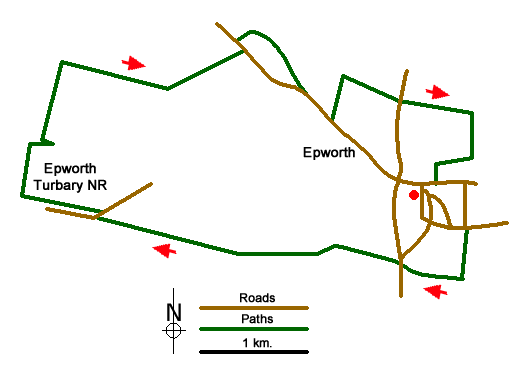 Route Map - Epworth Circular Walk