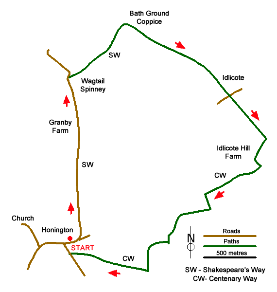 Route Map - Walk 3665