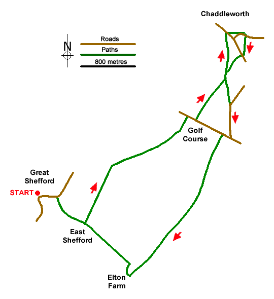 Walk 3731 Route Map