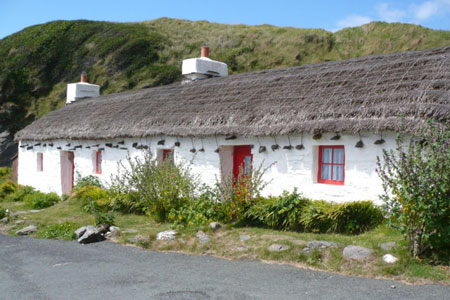 Ned's Cottage, near Niarbyl, from the film Waking Ned