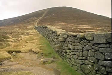 The Mourne Wall to Slieve Donard from Donard Bog