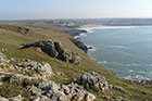Photo from the walk - Polzeath & Pentire Point from Rock